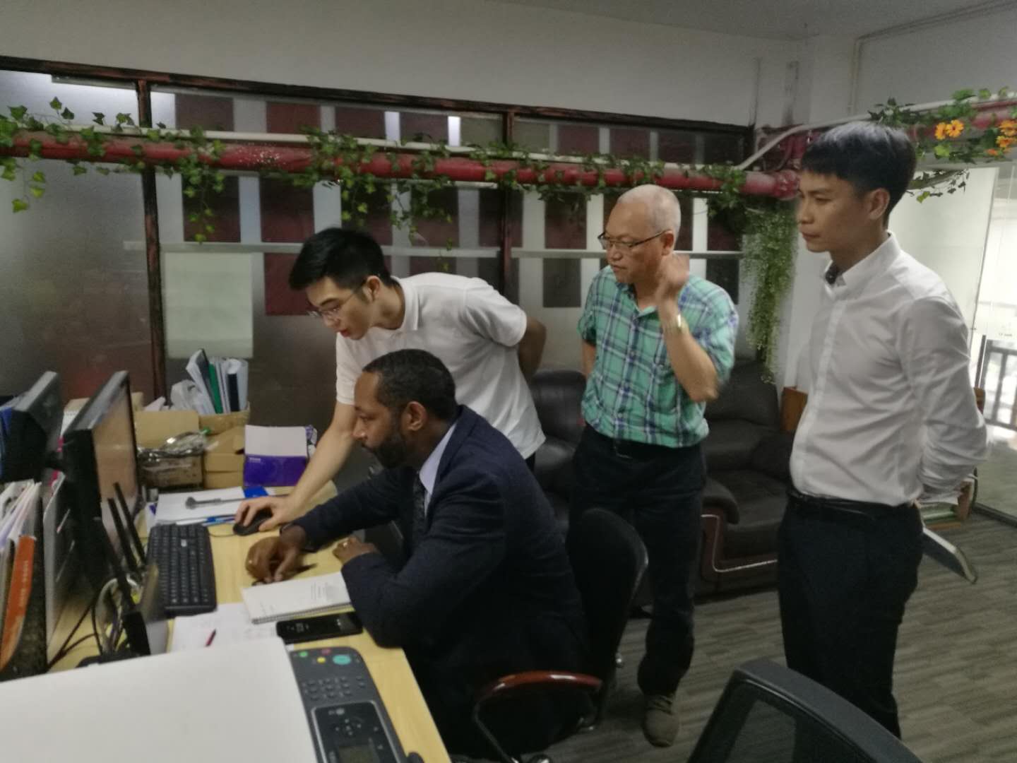 Inland Micro Fuels team collaborating with engineering partners