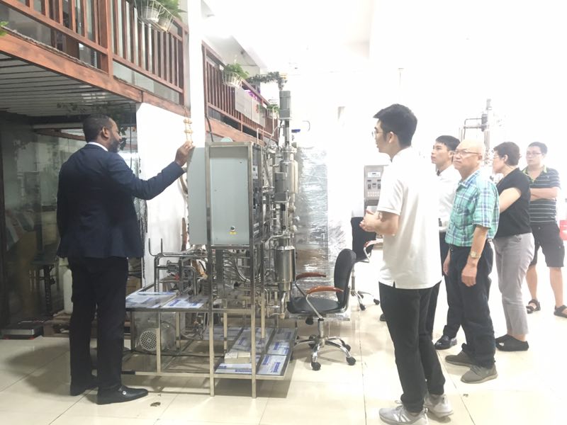 Discussion around installed stainless extraction process equipment
